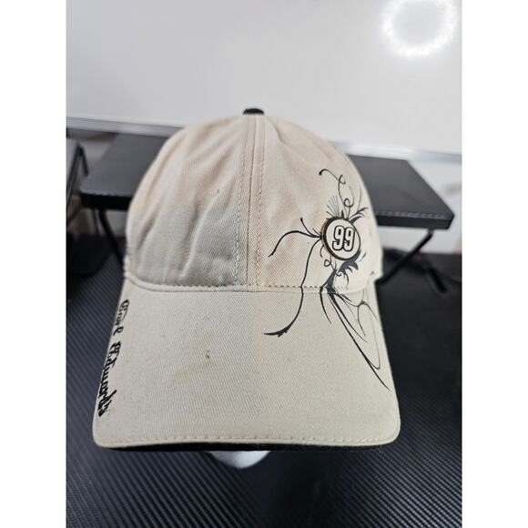 Roush Fenway Racing 99 Carl Edwards NASCAR Baseball Cap Hat Beige adjustable - Picture 1 of 7